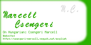 marcell csengeri business card